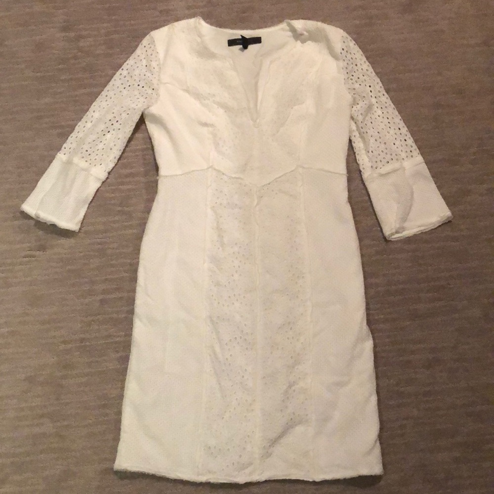 BCBG Maxazria White Eyelet Dress